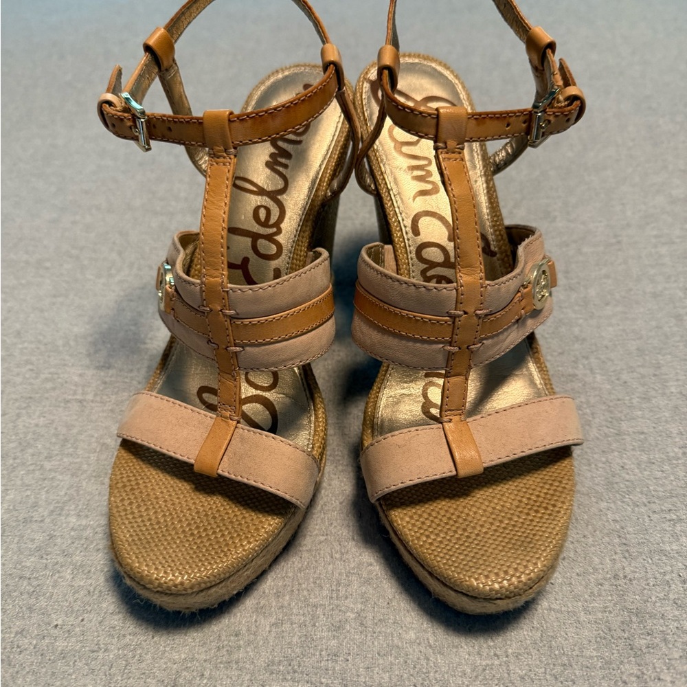 Sam Edelman Tan and Beige Women's Sandals
